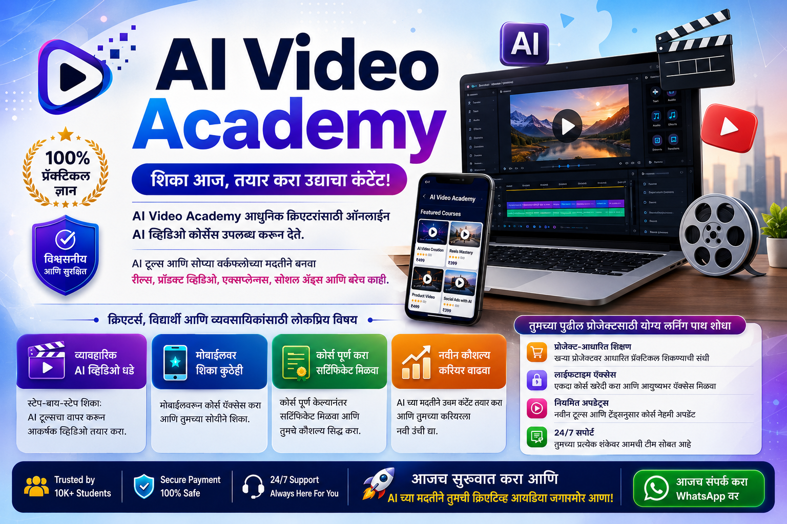 Poster Graphic Design with ChatGPT + AI Marathi Guru
